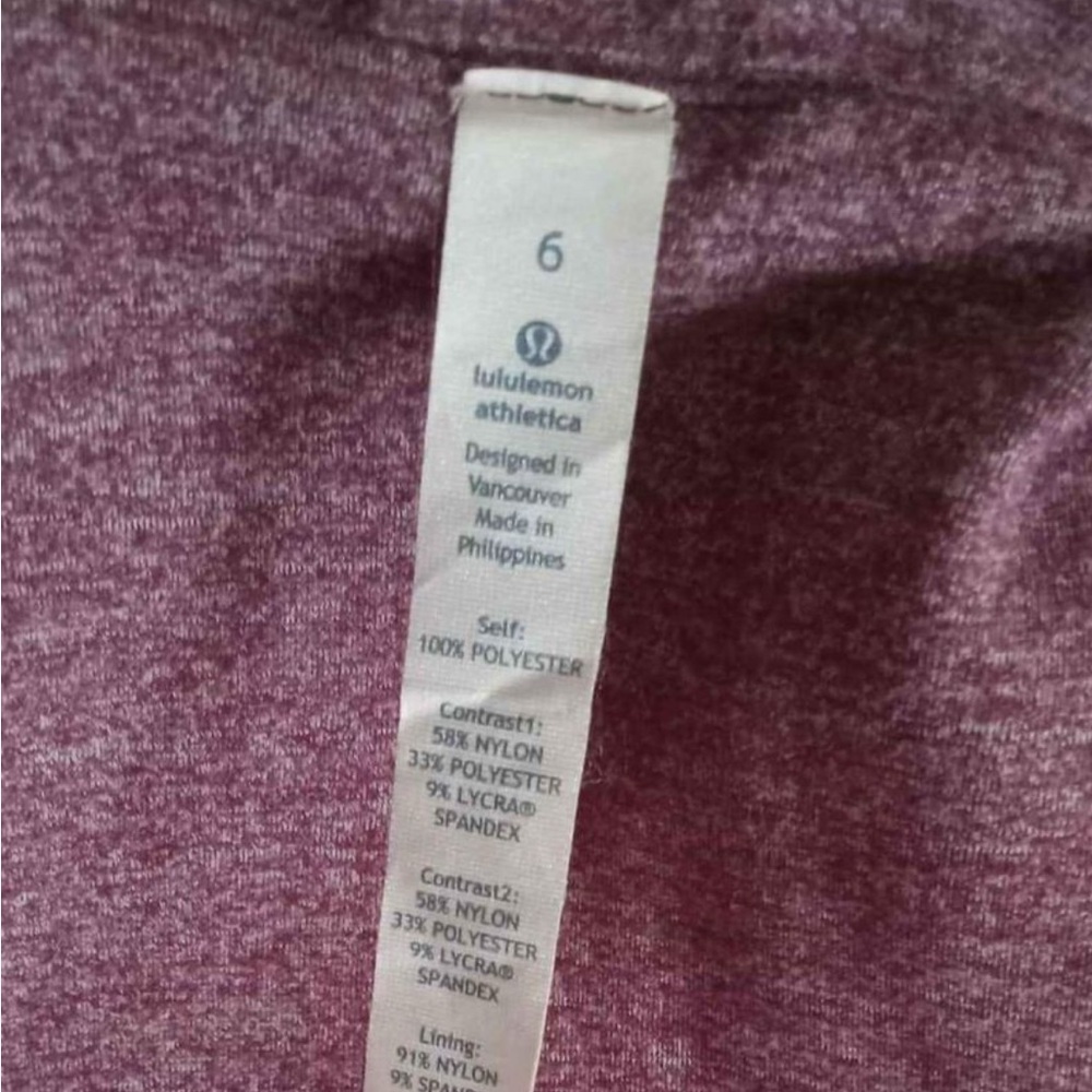 Lululemon vest size 6